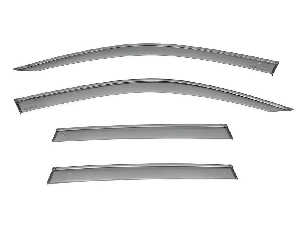 Wellvisors Side Window Visors Wind Deflectors Rain Guard With Black Trim for 2018 2019 2020 2021 2022 2023 2024  X3 / G01 3-847BM017