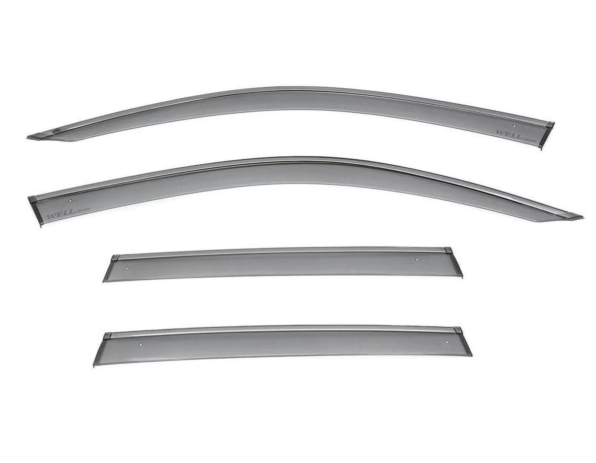 Wellvisors Side Window Visors Wind Deflectors Rain Guard With Black Trim for 2018 2019 2020 2021 2022 2023 2024  X3 / G01 3-847BM017