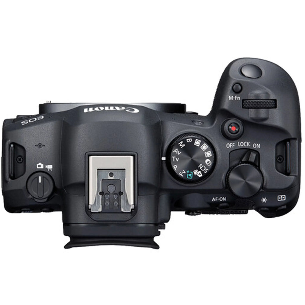 EOS R6 Mark II Mirrorless Camera w/  RF 24-105mm f/4 L IS USM Lens + 128GB Memory Card + LED Video Light + Microphone + Battery Grip & More