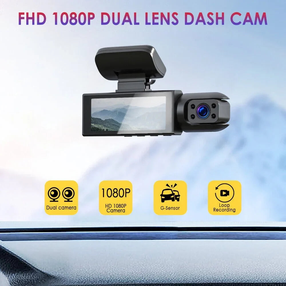 G·PEH Dash Cam - Ensure Your Road Safety with Dual Lens Front and Inside Recording