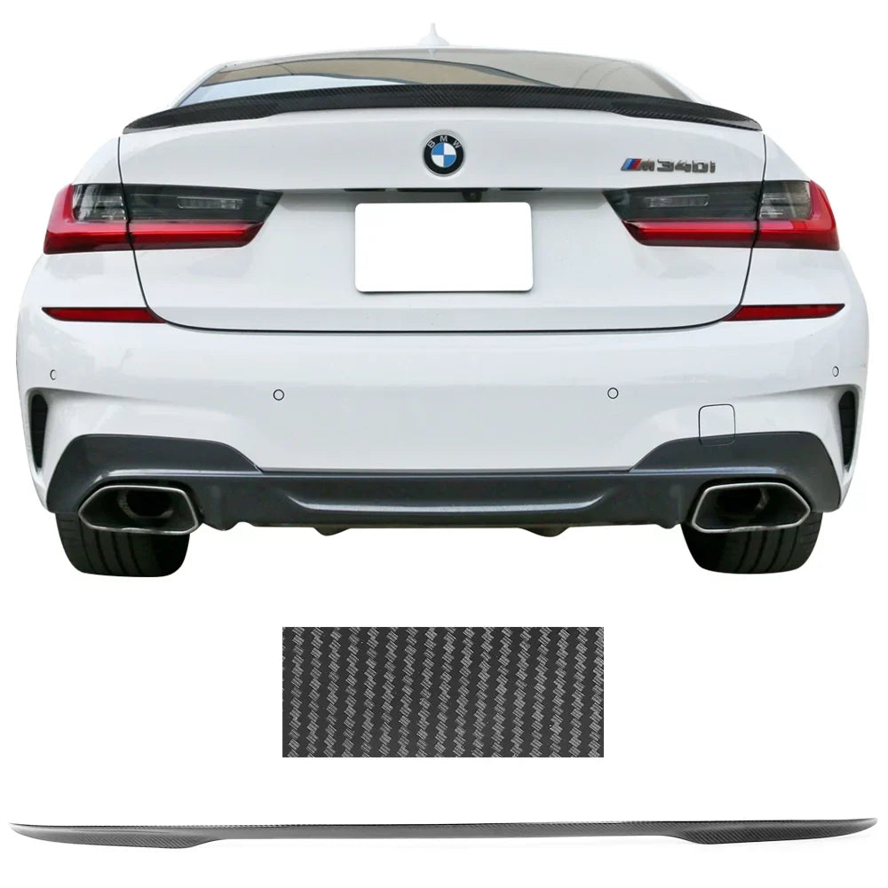 Ikon Motorsports Trunk Spoiler matching with 19-23  3-Series G20 P Style Rear Wing Carbon Fiber 2019 2020