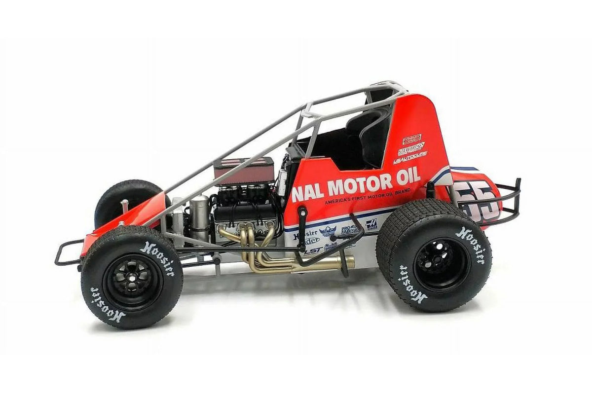 Leary "Valvoline" - Acme A1809515 - 1/18 scale Diecast Car. 2021 Winged Sprint Car, #55 C.J