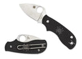 SPYDERCO SQUEAK FOLDER 2" N690CO SS CLIP POINT PLAIN BLADE FRN BLACK