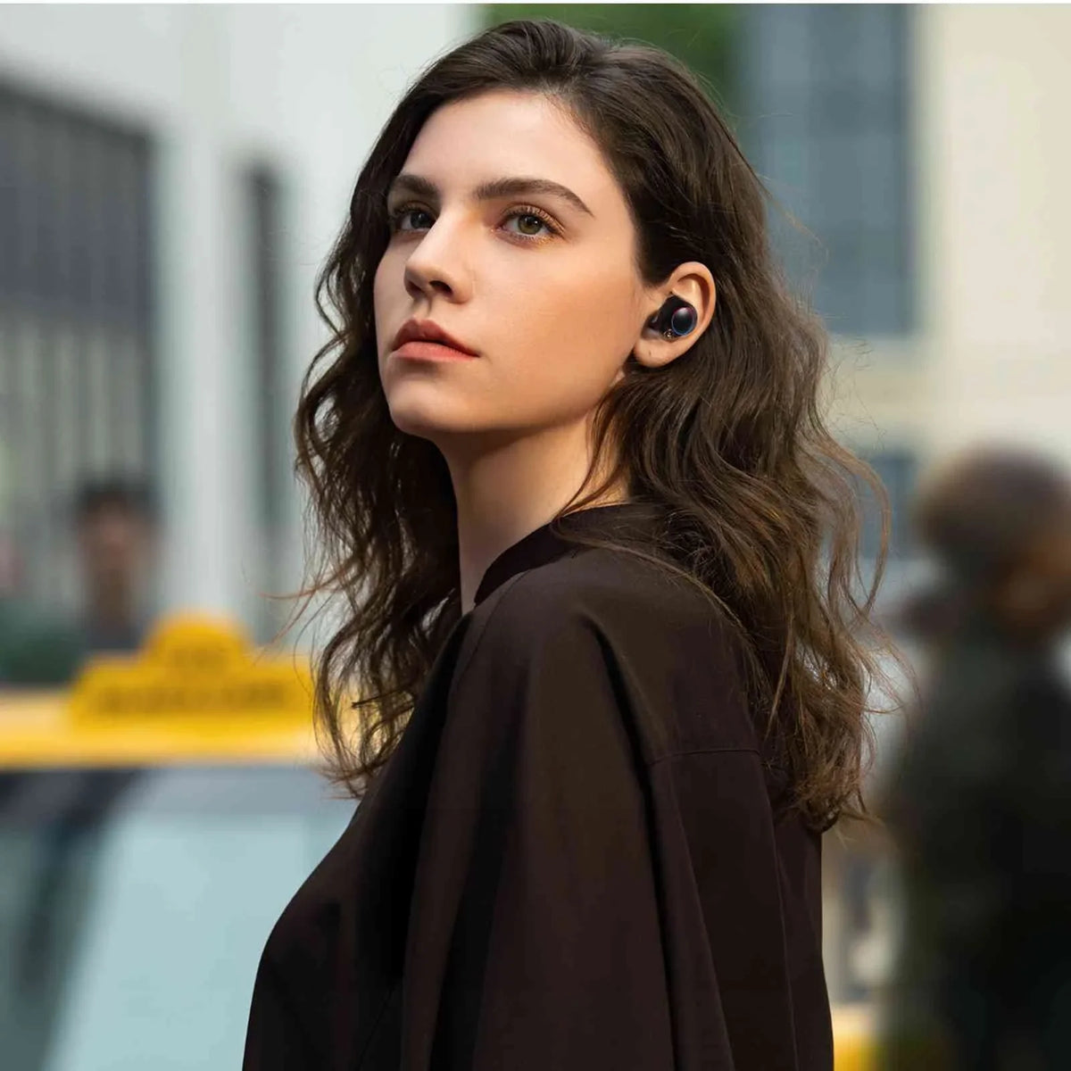 UrbanX True Wireless Bluetooth Earbuds + Charging Case, Black, Dual Connect, IPX5 liquid Resistance, Bluetooth 5.2 Connection, Balanced, Bass Boost suitable with  Legion Duel 2