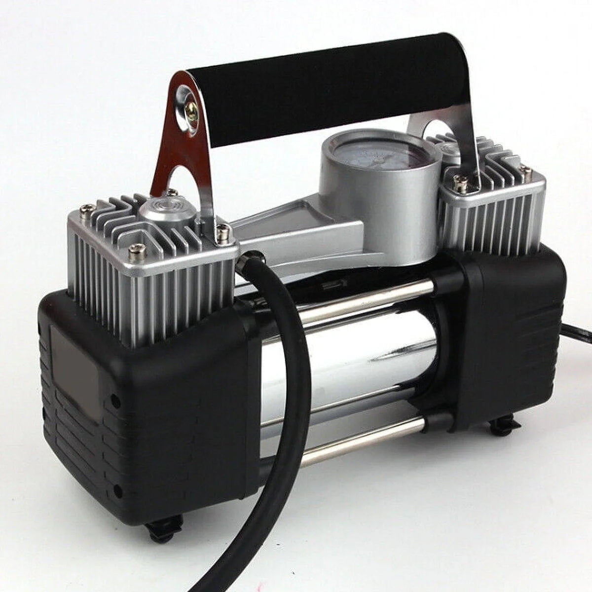 Jahy2Tech Black Portable Air Compressor 12V Electric Pump Quick Inflation 280W Roadside Assistance