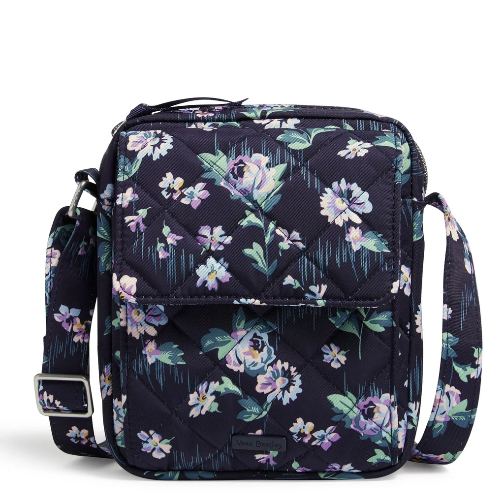 Vera Bradley Women's Performance Twill Small Crossbody Bag Navy Garden