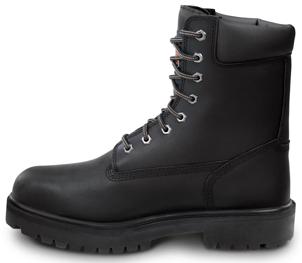 Timberland PRO  8IN Direct Attach Men's, Black, Steel Toe, EH, MaxTRAX Slip protected, WP Boot  (11.0 W)