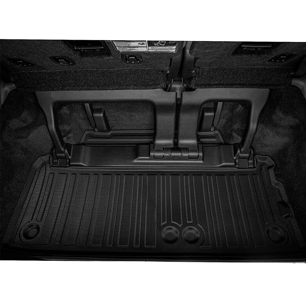 3W Cargo Liner suitable for  Sienna 8 seats 2021-2023 TPE All atmospheric conditions Custom Fit Trunk Mat for 2021 2022  Sienna ( (for Spare Tire Model ), Black