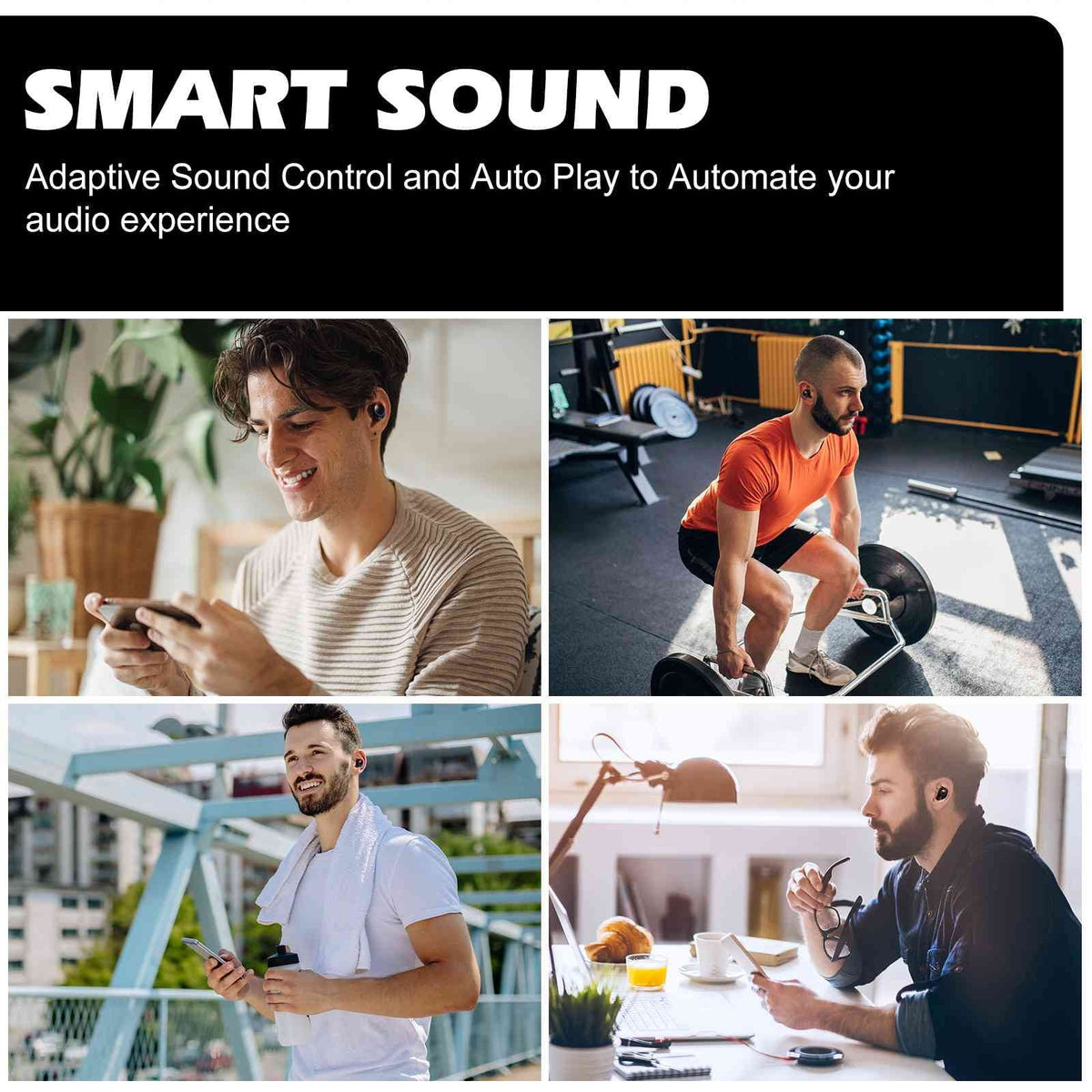 UrbanX True Wireless Bluetooth Earbuds + Charging Case, Black, Dual Connect, IPX5 moisture Resistance, Bluetooth 5.2 Connection, Balanced, Bass Boost appropriate with  K5 play