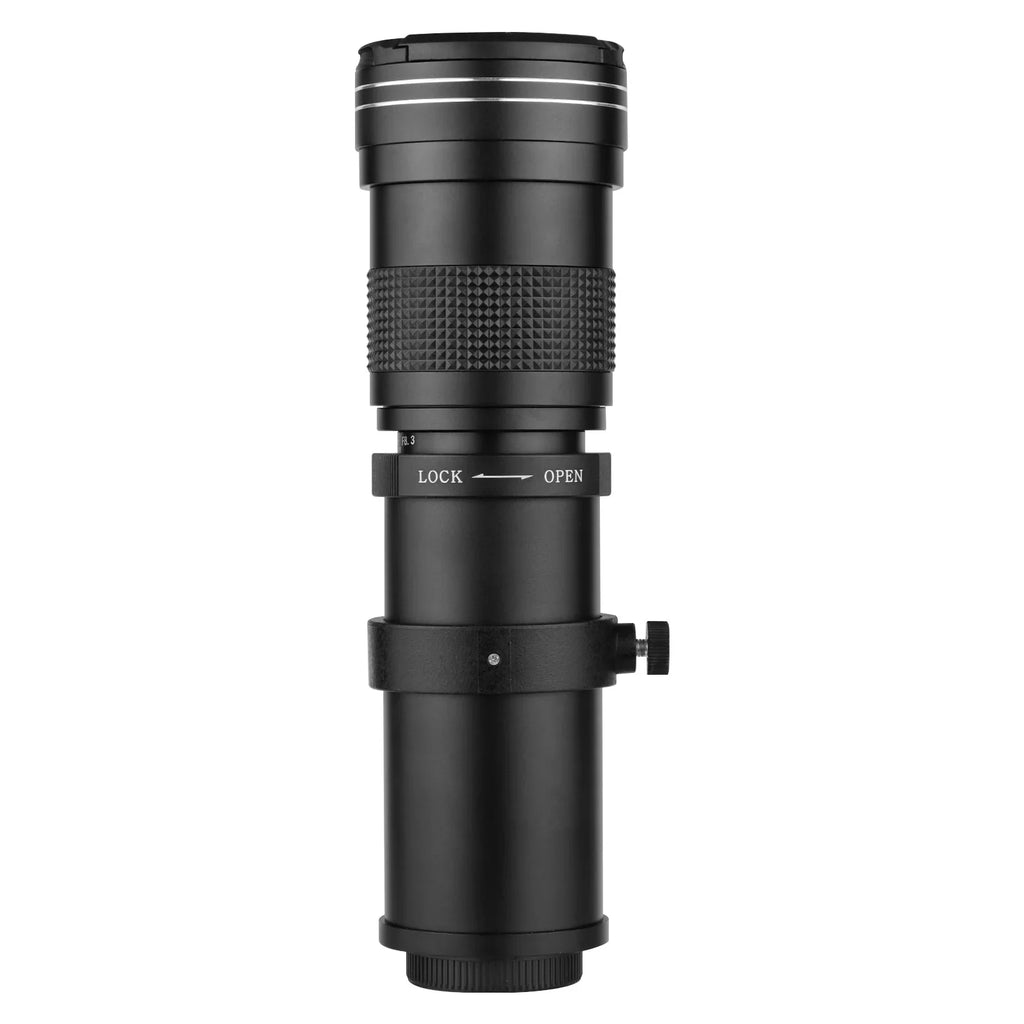 Suzicca Camera MF Super Telephoto Zoom Lens F/8.3-16 420-800mm T Mount with Adapter Ring Universal 1/4 Thread Replacement for  EF-Mount Cameras 80D 77D 70D 60D 60Da 50D 7D 6D 5D T7i T7s T6s T6