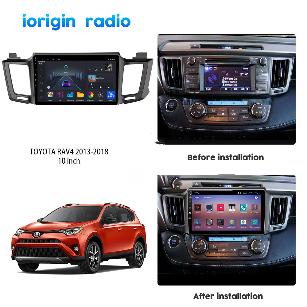 For  RAV4 2013 2014 2015 2016 2017 Android 13 CarPlay Bluetooth 4+64GB  Car Stereo Radio GPS Navigation Player