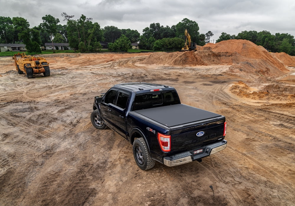 TruXedo Pro X15 Soft Roll Up Truck Bed Tonneau wrap | 1498301 | matching with 2015 - 2023  F-150 6' 7" Bed (78.9") , Black