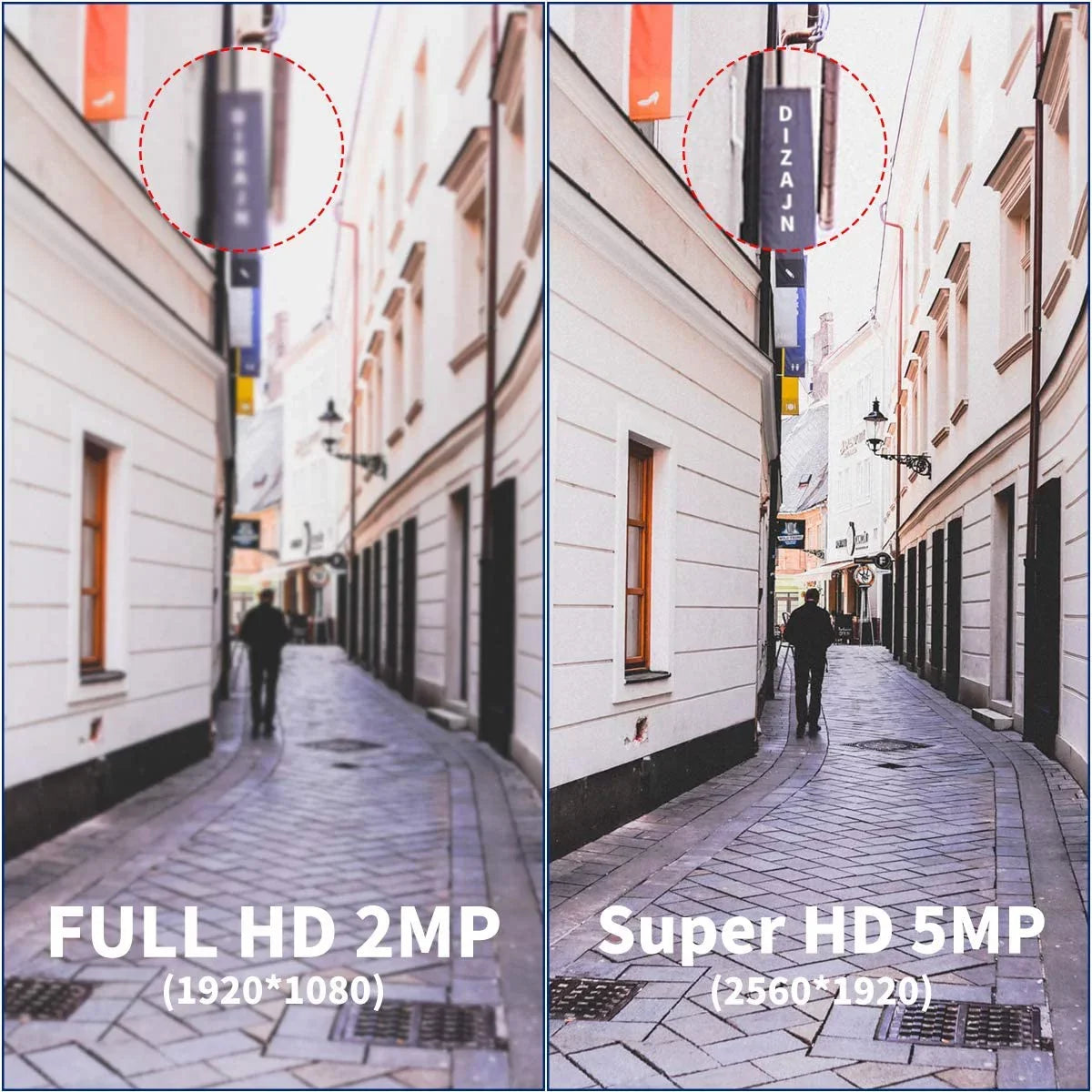 【5.0MP Two Way Audio】 PoE Security Camera System, 4pcs 5MP IP66 Waterproof Security Cameras, 8 Channel NVR Recorder with 2TB HDD, 24/7 Video Complete Surveillance Systems for Outdoor/Indoor Use