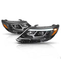 Black Housing Projector Headlight Amber Reflector for 14-15 Kia Sorento EX/SX