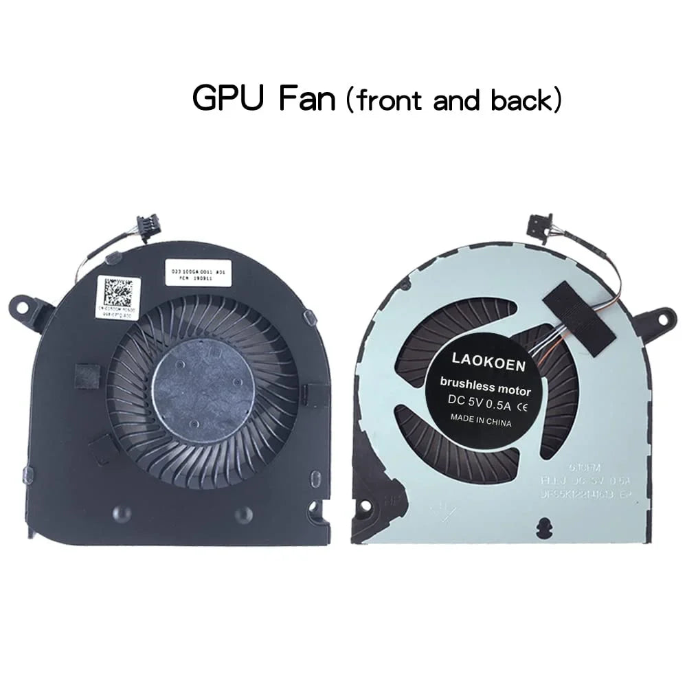 New Replacement Cooling Fans for  G3 3590 G3-3590 Series Laptop FLLK FLLJ P/N: 0160GM 04NYWG EG75070S1-1C060-S9A