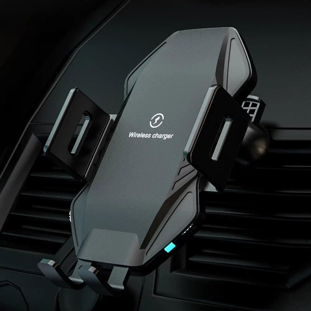 Wireless Car Charger, Saoqi 10W Smart Sensor Auto Clamping Air Vent Dashboard Windshield Car Phone Holder Mount, suitable for iPhone, , Google, , etc