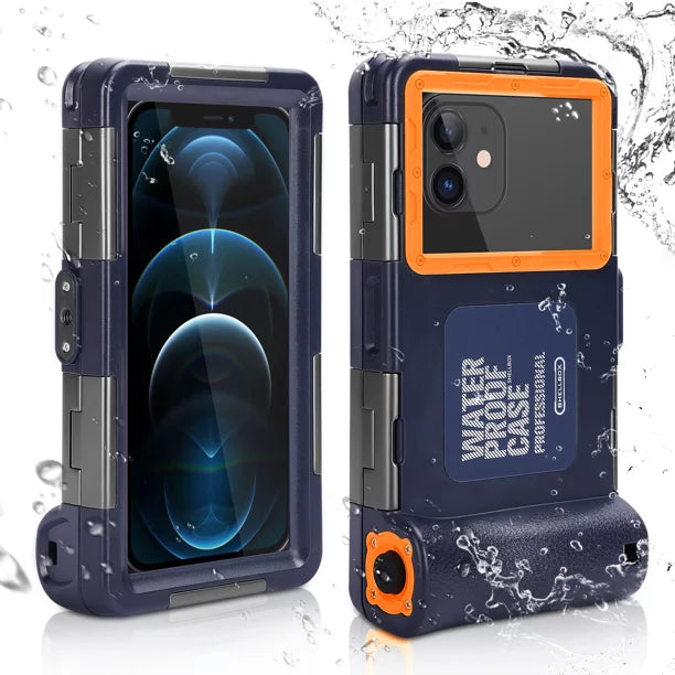 UrbanX Professional [15m/50ft] Swimming Diving Surfing Snorkeling Photo Video Waterproof Protective Case Underwater Housing for ZTE Axon 7 And all Phones Up to 6.9 Inch LCD with Lanyard