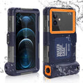 UrbanX Professional [15m/50ft] Swimming Diving Surfing Snorkeling Photo Video Waterproof Protective Case Underwater Housing for Meizu V8 Pro And all Phones Up to 6.9 Inch LCD with Lanyard