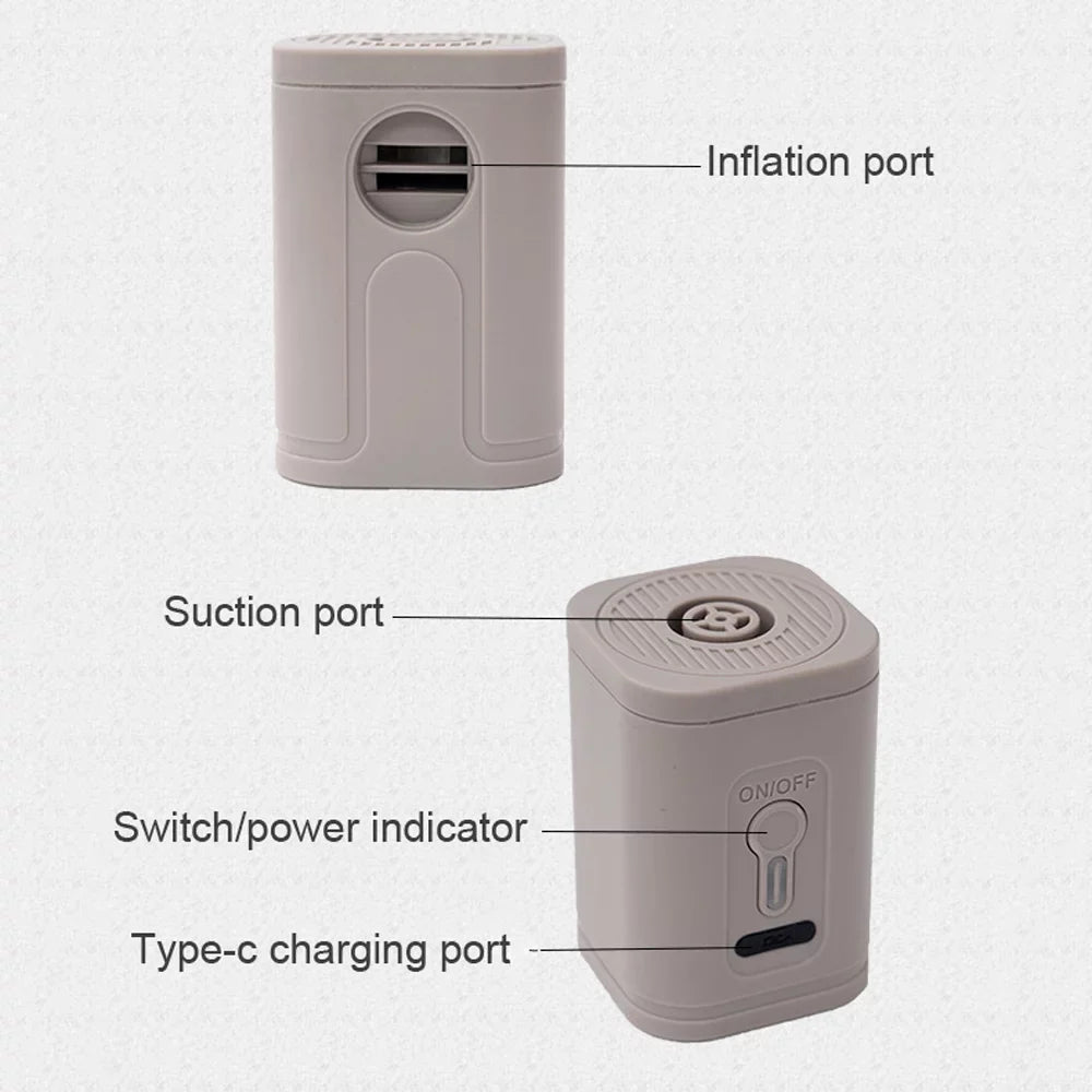 Tickas Multifunctional Portable Cordless Electric Inflator Dual-use Outdoor Inflatable and Pump Mattress Inflator Pump