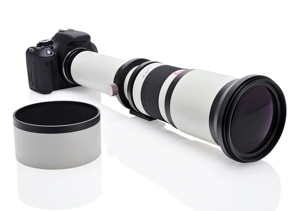 Opteka 650-1300mm (with 2x- 1300-2600mm) f/8 Manual Telephoto Lens + UV for  Alpha A99 II, A99, A77, A68, A65, A58, A57, A55, A37, A35, A33, A900, A700, A580, A560, A550, A390 Digital SLR Cameras