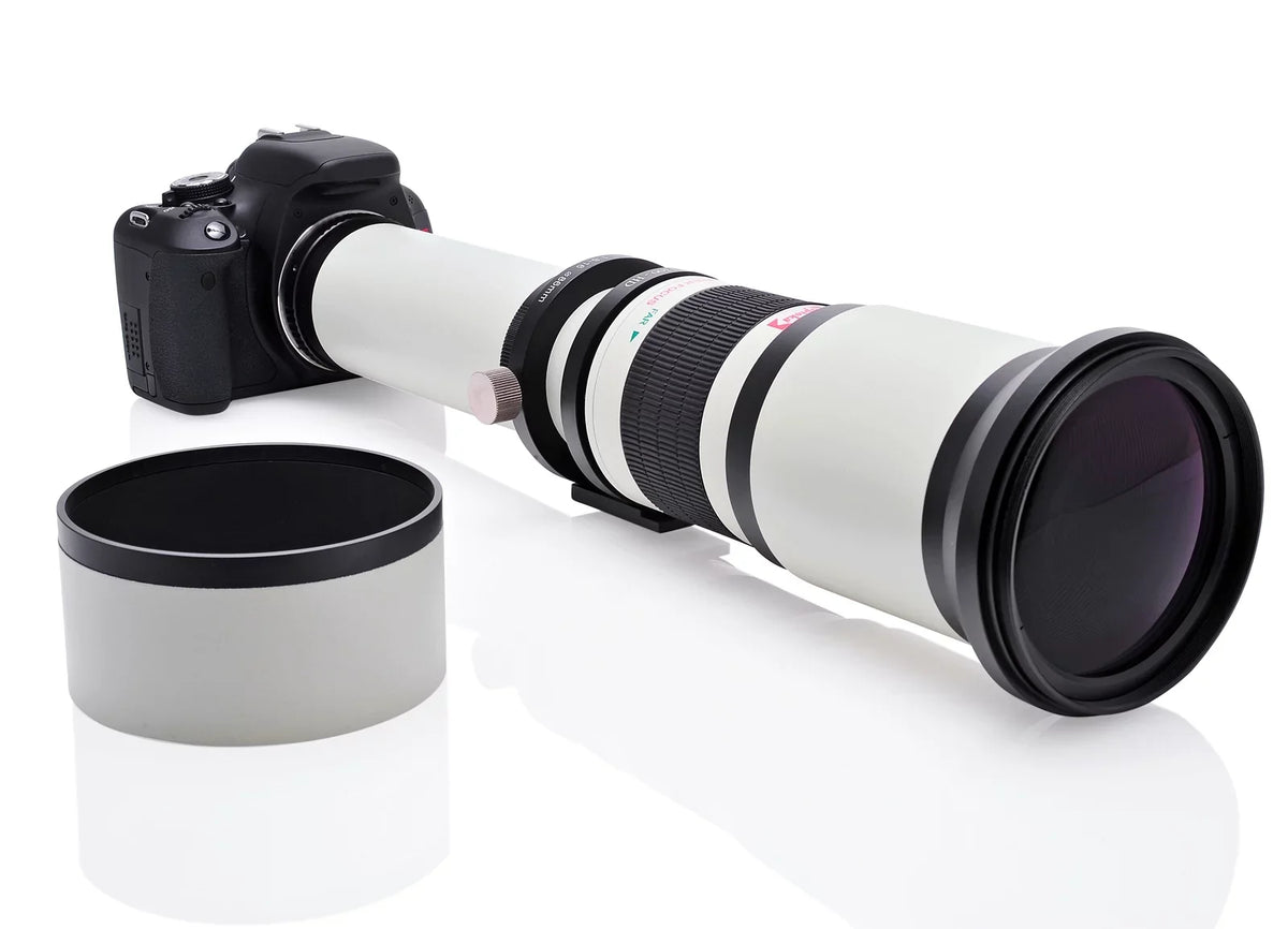 Opteka 650-1300mm (with 2x- 1300-2600mm) f/8 Manual Telephoto Lens + UV for  Alpha A99 II, A99, A77, A68, A65, A58, A57, A55, A37, A35, A33, A900, A700, A580, A560, A550, A390 Digital SLR Cameras