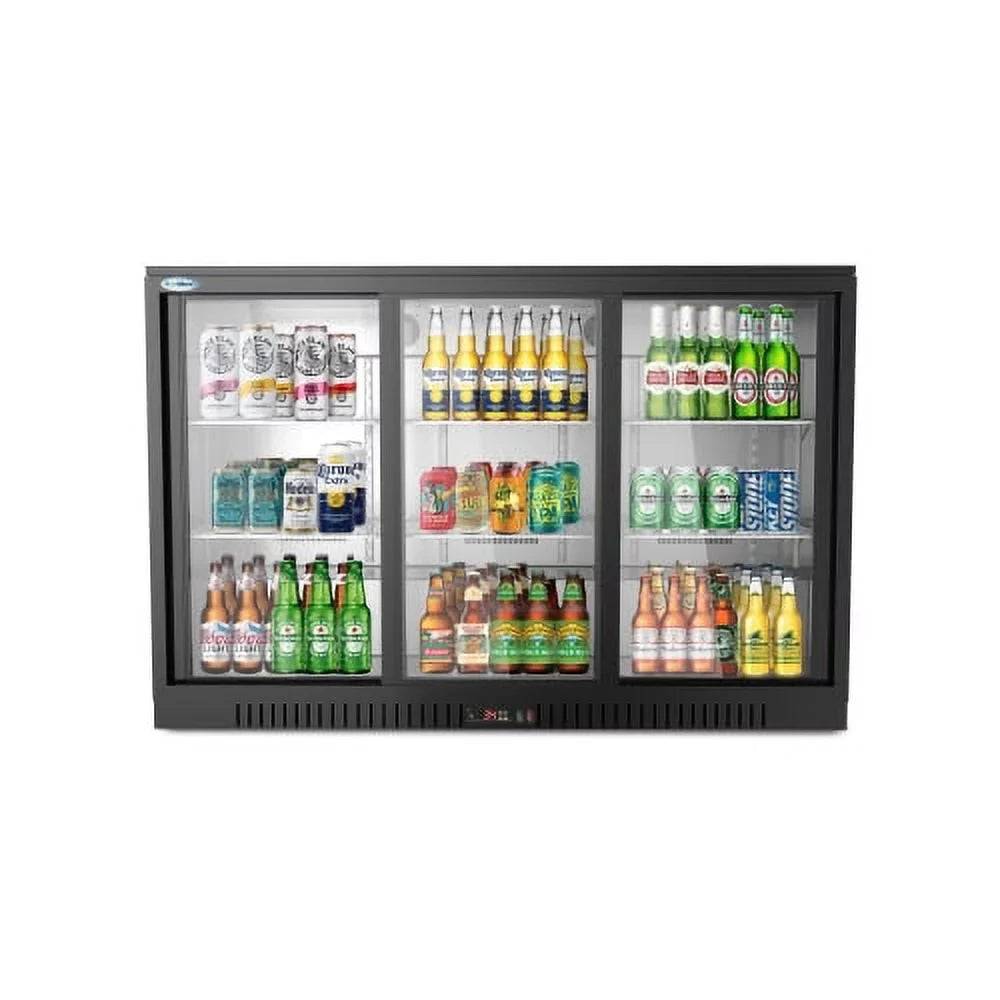 Ft.. Three-Door Back Bar Refrigerator – 11.3 Cu. KoolMore 35 in