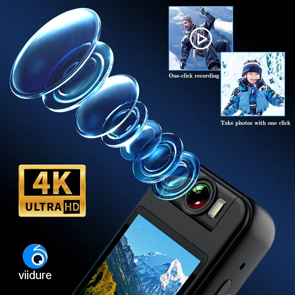 CS09 4K wide-angle camera action camera is suitable for outdoor sports recording and cycling recorders.