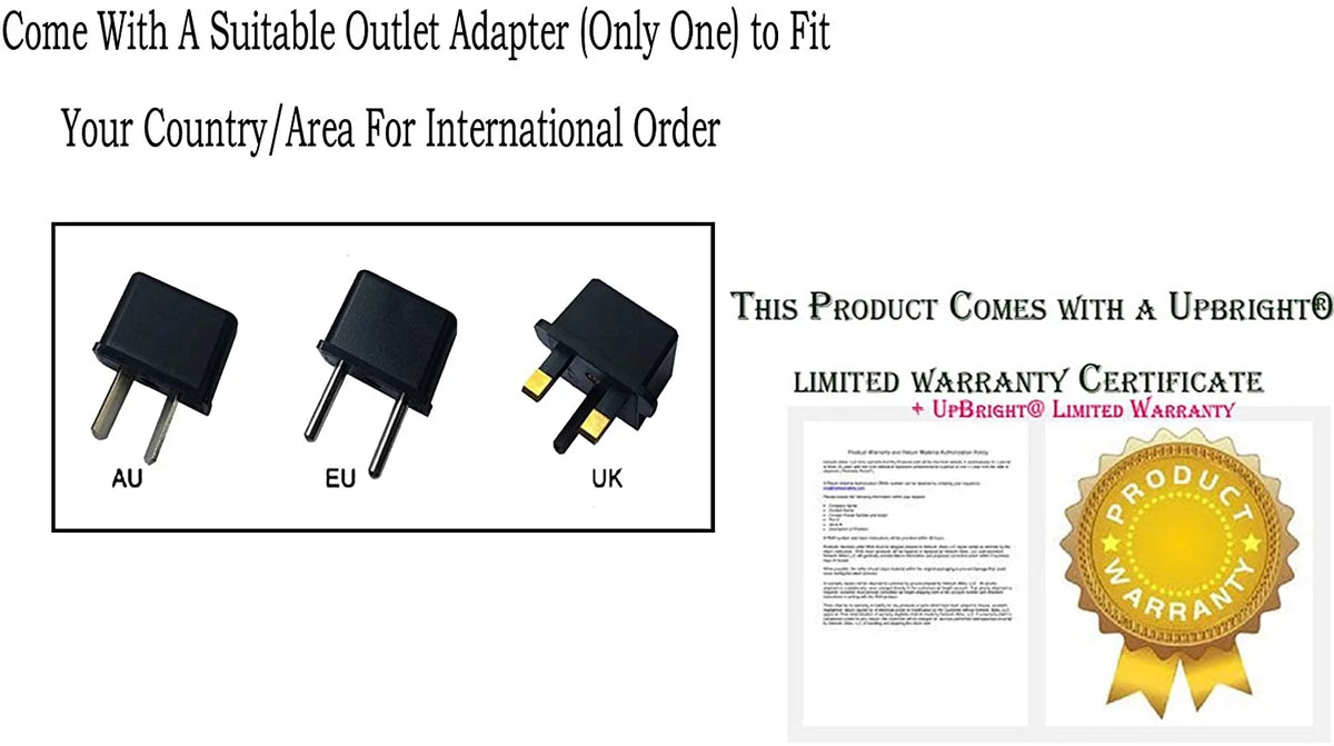 UPBRIGHT NEW Global AC / DC Adapter For  Vostro 14 3000 3458 14-3458 14" LED Laptop Notebook PC Power Supply Cord Cable PS Battery Charger Mains PSU