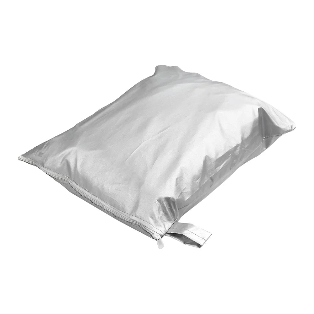 ship protector Yacht  Protection Waterproof Heavy Duty Silver Reflective 300D Oxford Fabric Anti-smashing Durable and Tear Proof Fits V-HULL TRI-HULL Runabouts and Bass Boats 11-13FT