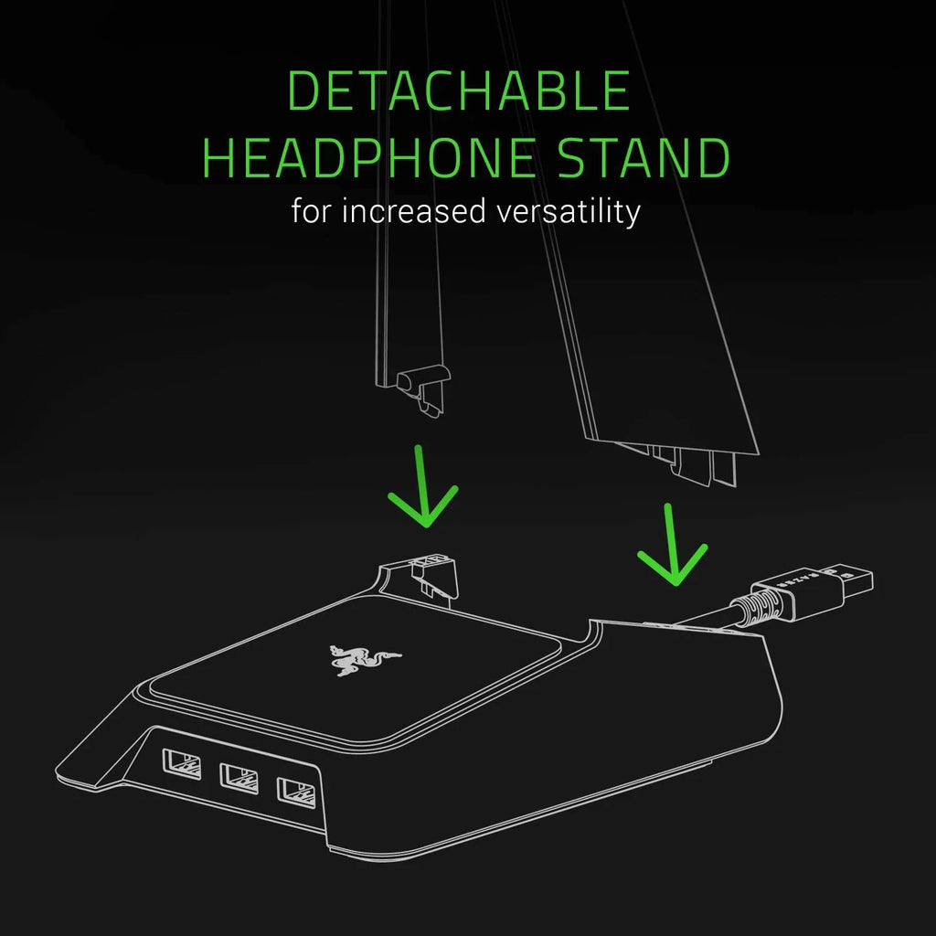 Base Station Chroma - Chroma Enabled Gaming Headset Stand with USB Hub