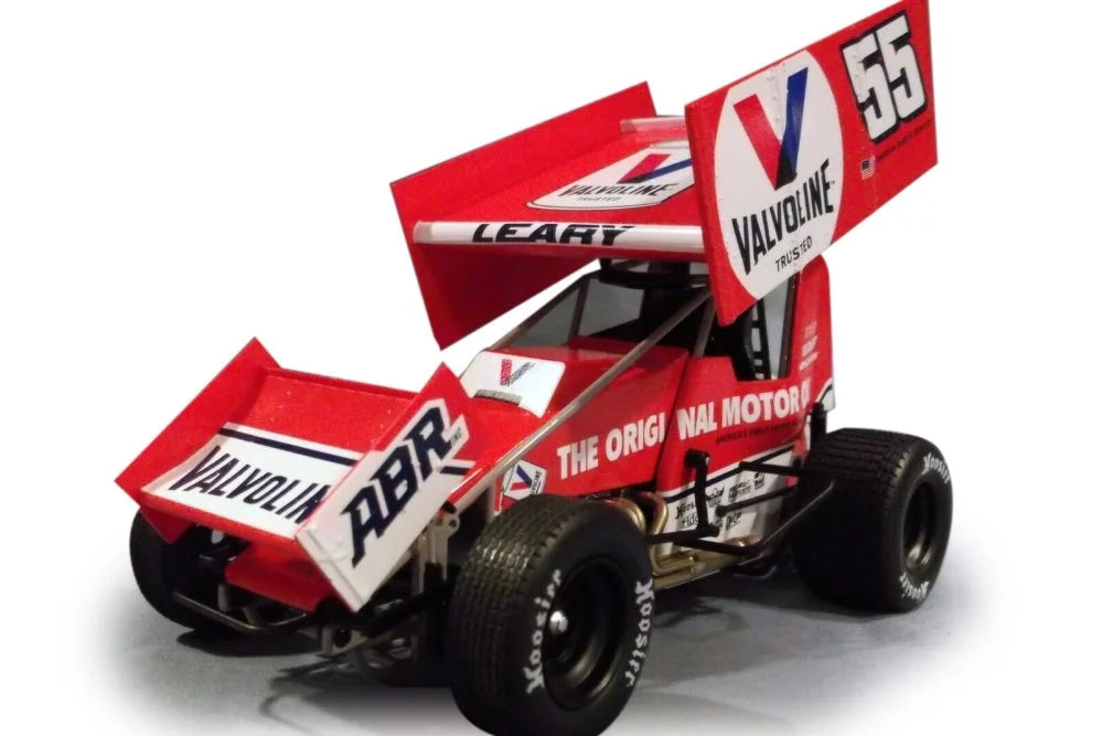 Leary "Valvoline" - Acme A1809515 - 1/18 scale Diecast Car. 2021 Winged Sprint Car, #55 C.J