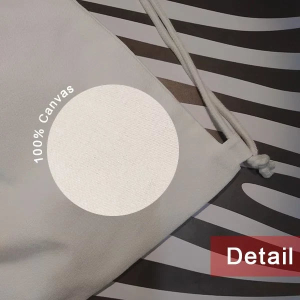 English Language Culture Common Sense Restaurant Backpack Canvas Drawstring Reusable Mesh Shopping Bag