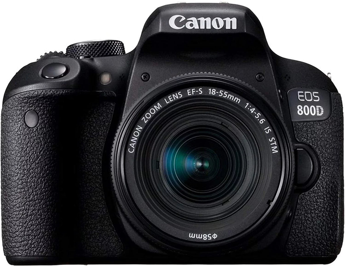 EOS 800D Rebel T7i DSLR Camera w/EF-S 18-55mm F/4-5.6 is STM Zoom Lens + 75-300mm F/4-5.6 III Lens + 128GB Memory + Case + Tripod + Filters 38pc Bundle