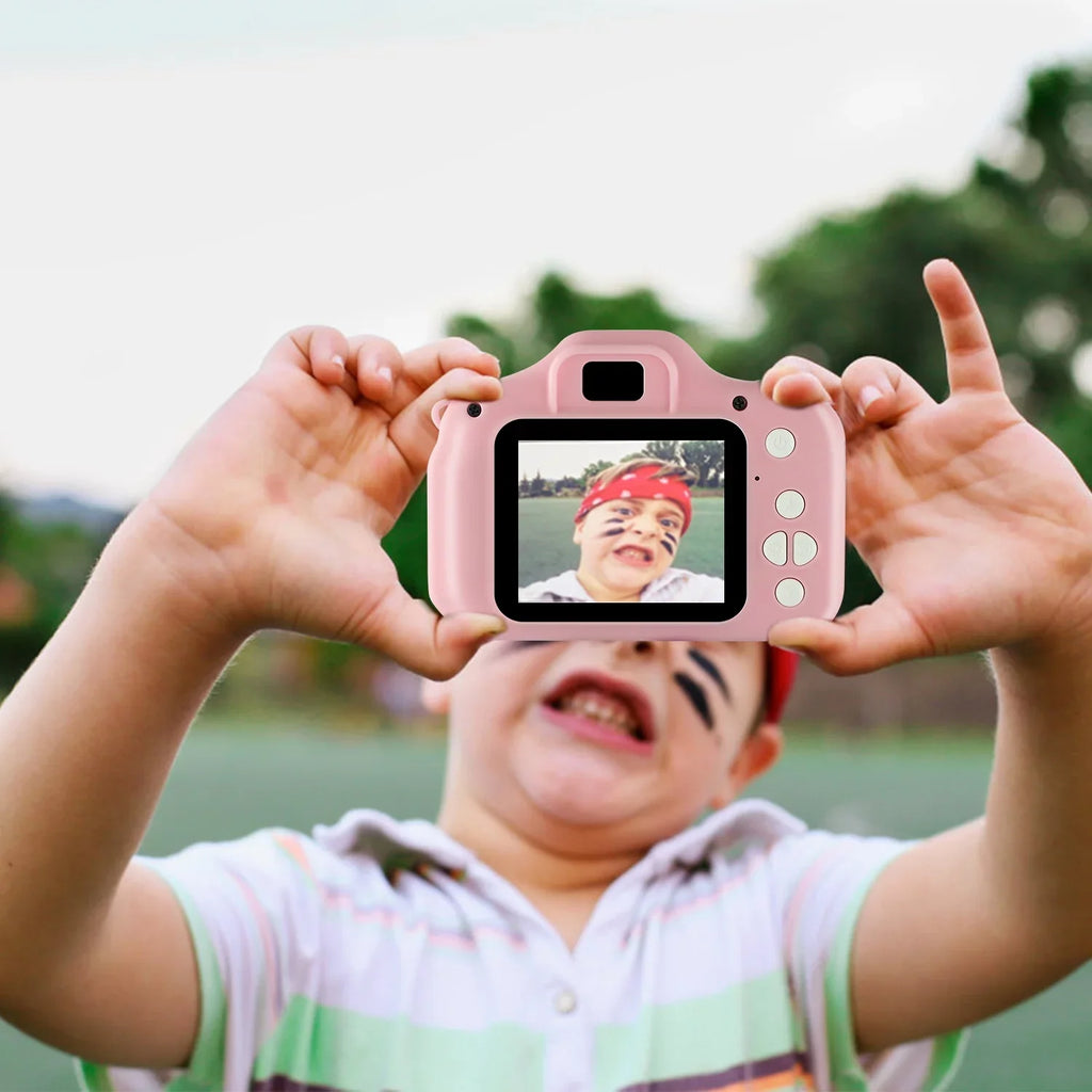iMounTEK Kids Digital Camera with 2.0” Screen 12MP 1080P FHD Video Camera 4X Digital Zoom Games 32GB Card Supported Shockproof Child Camcorder for 3-10 Years Boys Girls