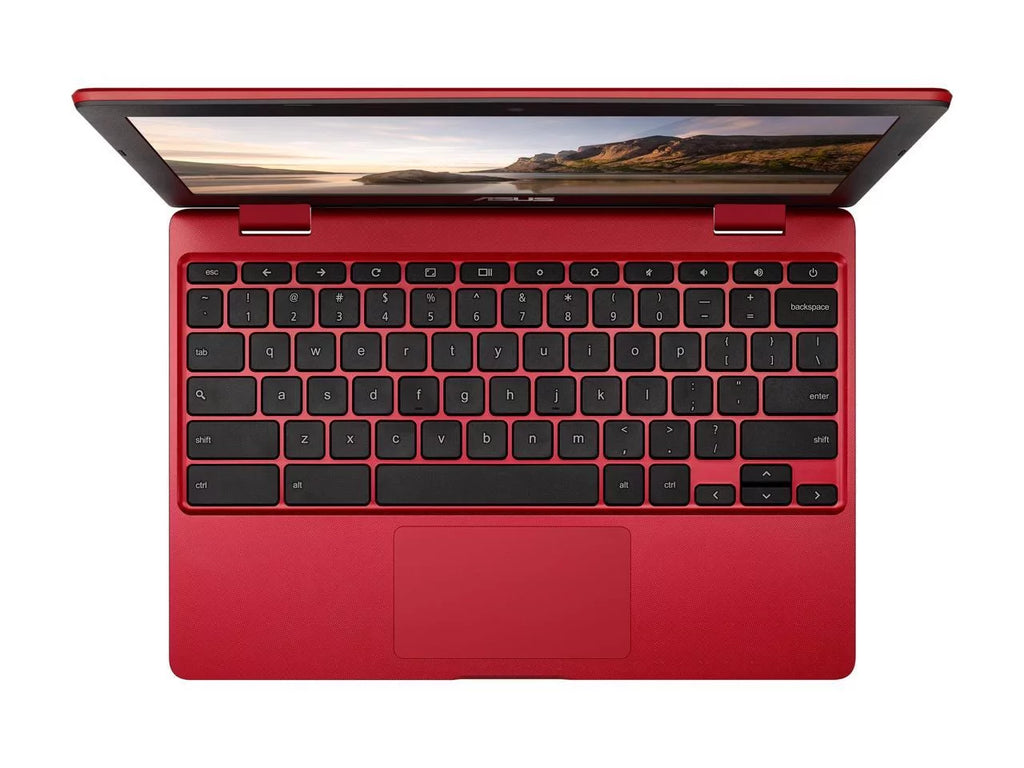 Chromebook Laptop in Red, 12,  Celeron, 32GB Flash Storage, 4GB RAM, C223NA-DH02-RD