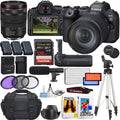 EOS R6 Mark II Mirrorless Camera w/  RF 24-105mm f/4 L IS USM Lens + 128GB Memory Card + LED Video Light + Microphone + Battery Grip & More