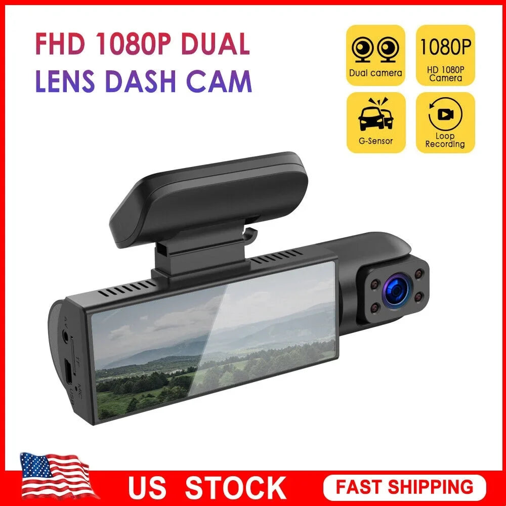 G·PEH Dash Cam - Ensure Your Road Safety with Dual Lens Front and Inside Recording