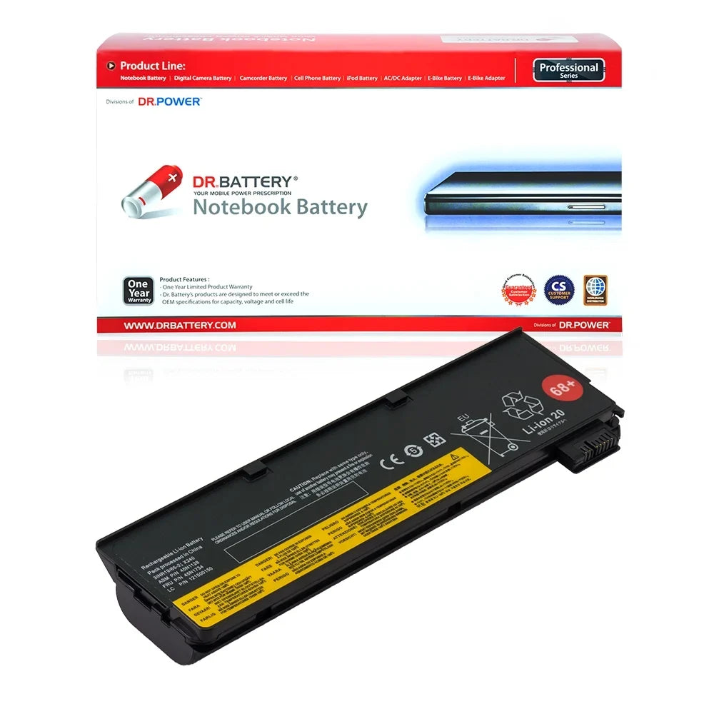 BATTERY - Replacement for  ThinkPad T470p / T550 / T560 / W550s / X240 / X250 / L450 / L460 / T440 / 45N1127 / 45N1128 / 45N1129 / 45N1134 / 45N1135 / 45N1136 / 45N1137 / 45N1734. DR