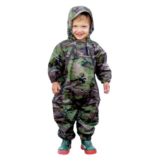 Tuffo  Boys Muddy Buddy Coveralls, Camouflage, Size 3 Tall