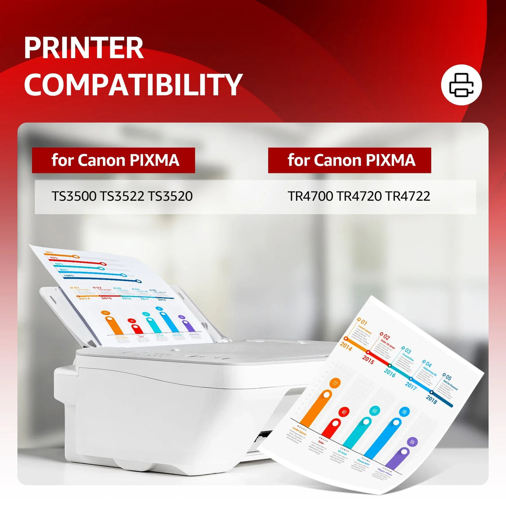 275XL Ink Cartridges Replacement for  Ink 275 and 276 for PIXMA TS3520 TS3522 TS3500 TR4720 TR4700 Printers(Black and Color, 2 Pack)