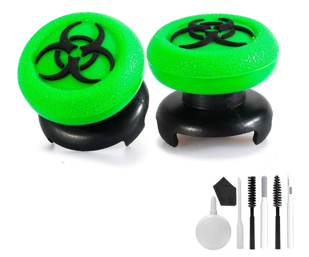 FPS Thumbstick Extender & 3D Texture Rubber Silicone Grip shield 2 Sets for Xbox Series X/S & Xbox One Controller(BioH Green) BOLT AXTION Bundle Like New