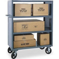 Durham 2SPT304822K95 14 Gauge 2 Sided Package Heavy Duty Truck with 2 Shelves  Gray  48 in.