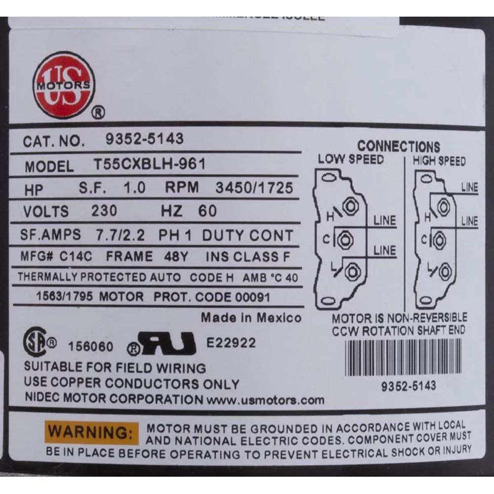 Pump, Aqua Flo XP2, 1.5ohp/2.0thp, 230v, 2-Speed, 48fr, 2", OEM