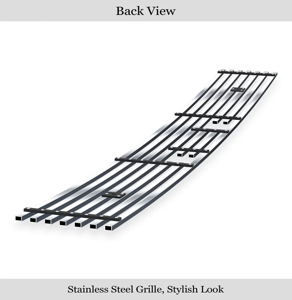 APS Premium Stainless Steel Chrome 8x6 Billet Grille suitable with  4Runner 2003-2005 Lower Bumper N19-S52456T