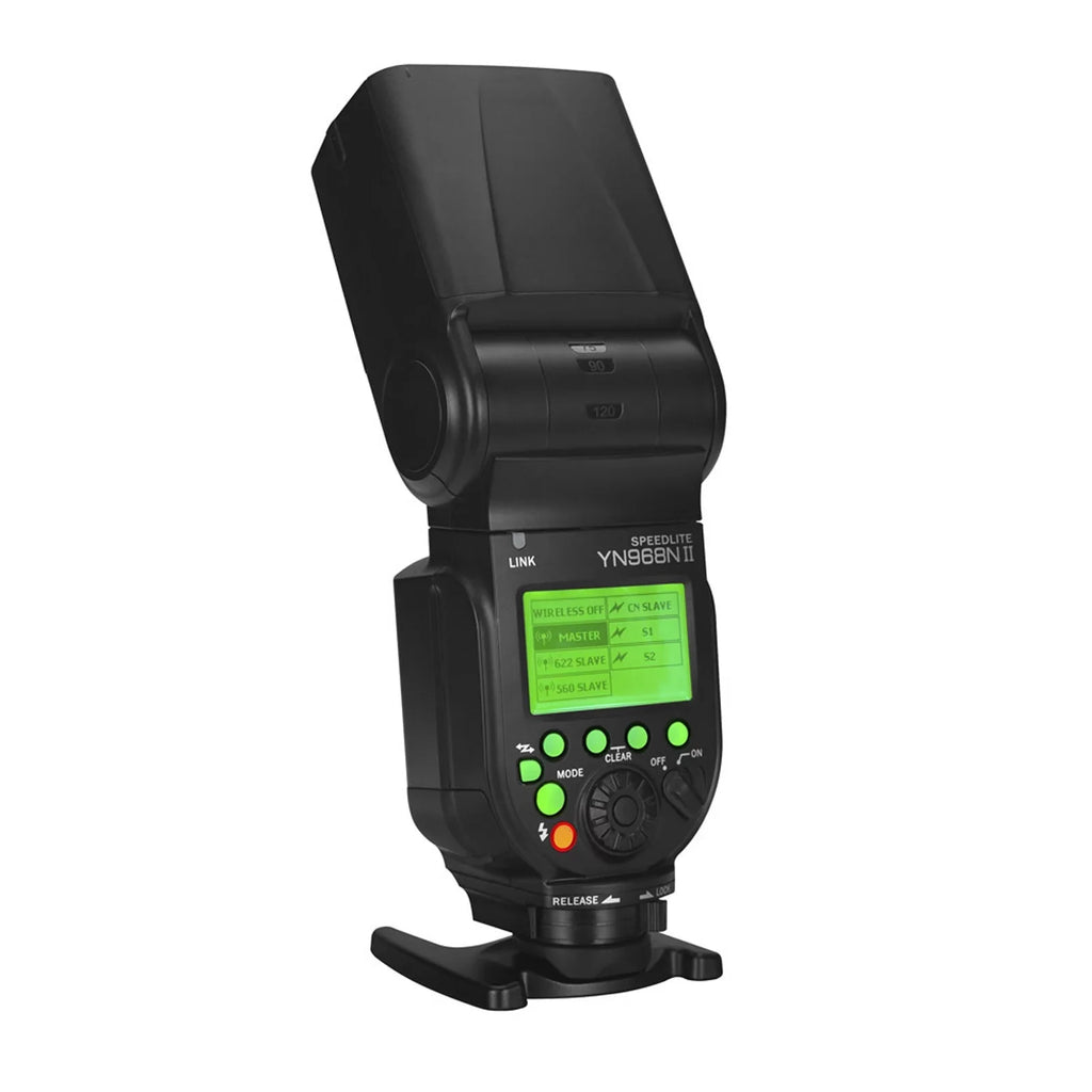 YONGNUO YN968N II Wireless TTL Flash Speedlite with Built-in 5600K LED Light, 1/8000s HSS, appropriate with  DSLR Cameras and YN622N YN560 Wireless System