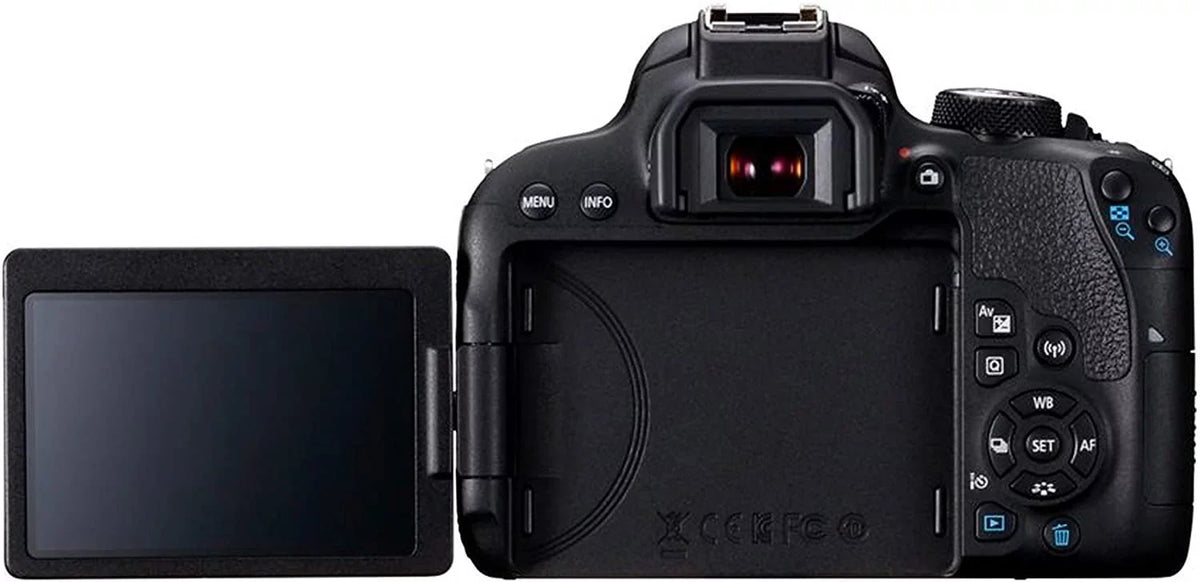 EOS 800D Rebel T7i DSLR Camera w/EF-S 18-55mm F/4-5.6 is STM Zoom Lens + 75-300mm F/4-5.6 III Lens + 128GB Memory + Case + Tripod + Filters 38pc Bundle