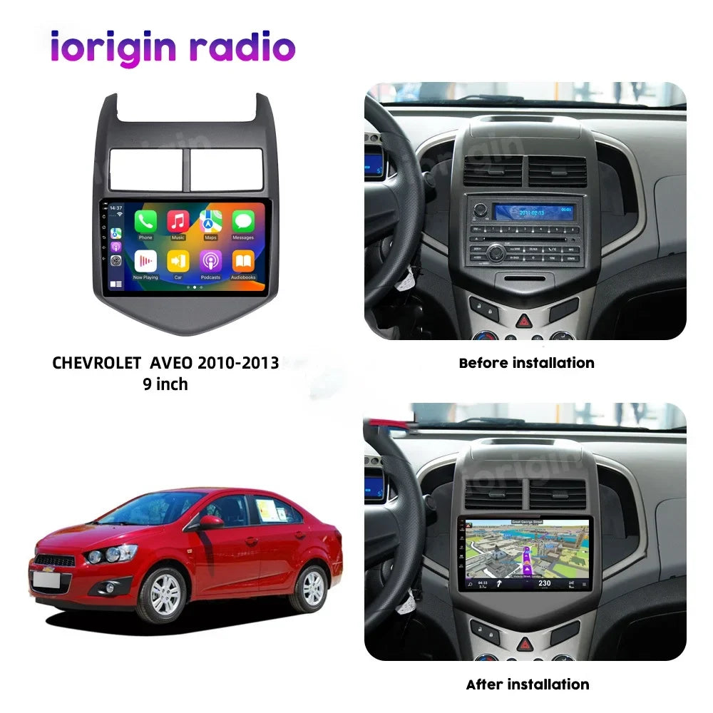 For Chevrolet Aveo Sonic 2011-2015 4G+64G Android Car Radio GPS Carplay BT WIFI