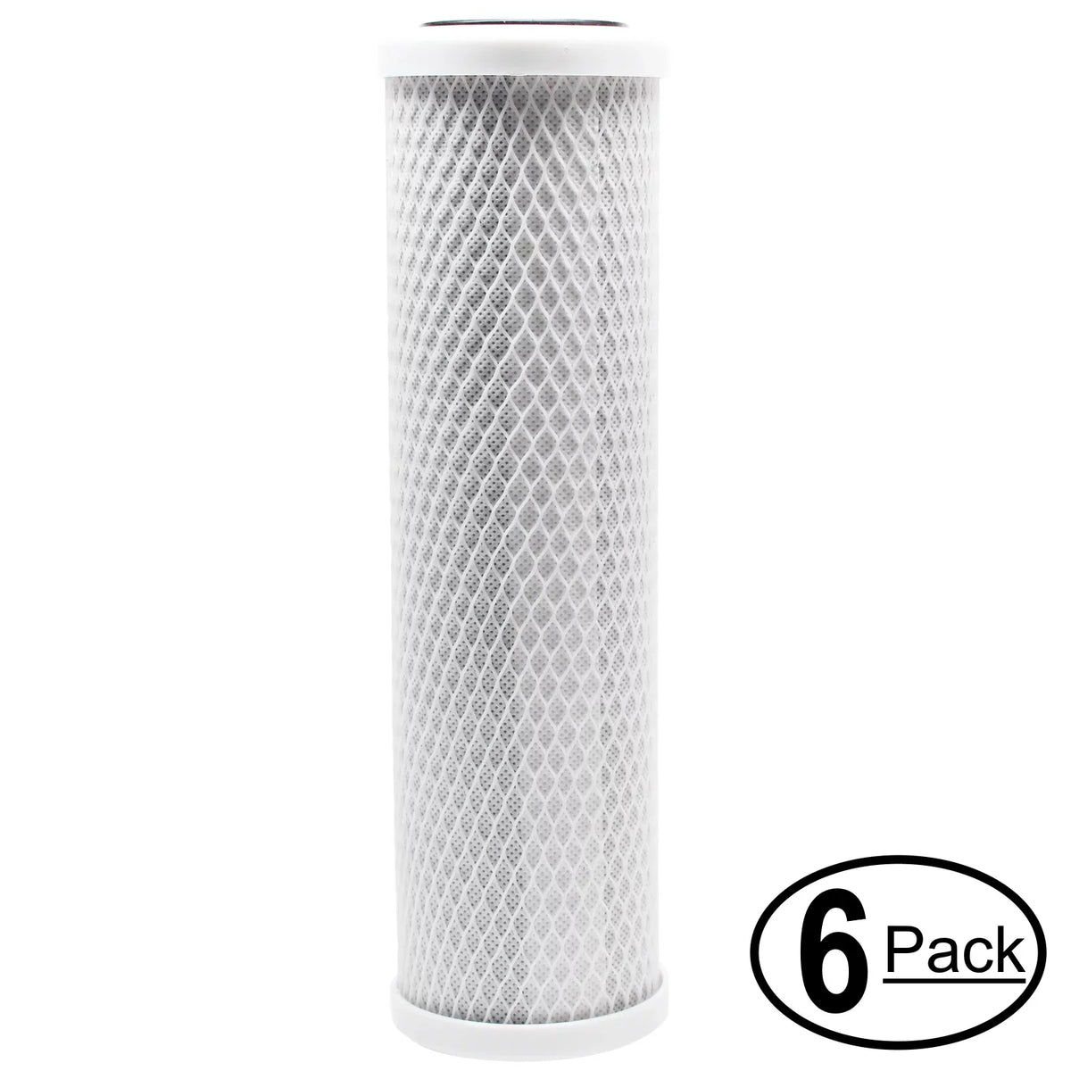 6-Pack Replacement for Marine Depot MD9111 Activated Carbon Block Filter - Universal 10 inch Filter for Marine Depot KleanWater Basic RO System - Denali Pure Brand