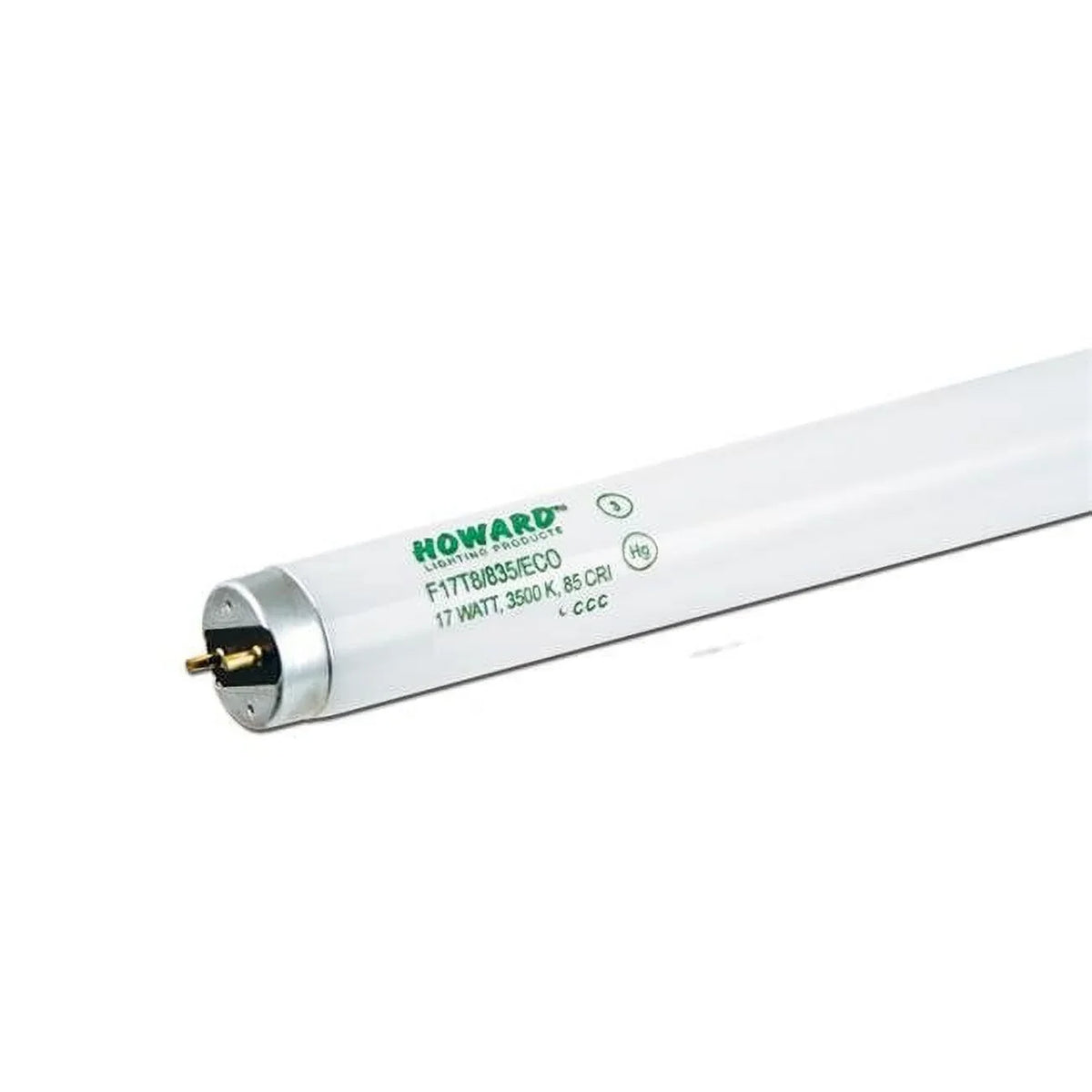 T8 Medium Bi-Pin Fluorescent Lamp - Case of 25. Howard Lighting F28T8-850-ES-ECO 28 watt 4 ft
