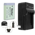 VIVITAR VIV-QCB-217 Battery Charger + NB-13L Replacement Battery for  NB-13L Battery (for  G5 X, G7 X, G7 X Mark II, G9 X, G9X Mark II, SX720 HS)